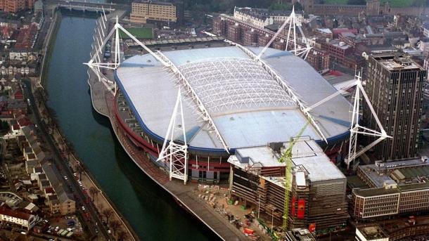 National Stadium of Wales desde el aire. Fuente: Getty Images