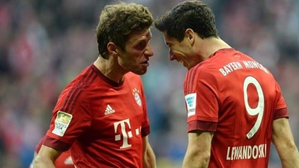 Lewandowski formó una dupla mortal junto a Müller. // (Foto de es.uefa.com)