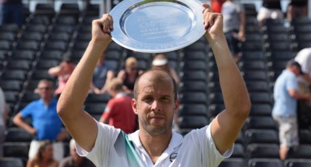 Gilles Muller won the title in s-Hertogenbosch last year and will look to defend it this week. Photo: Ricoh Open