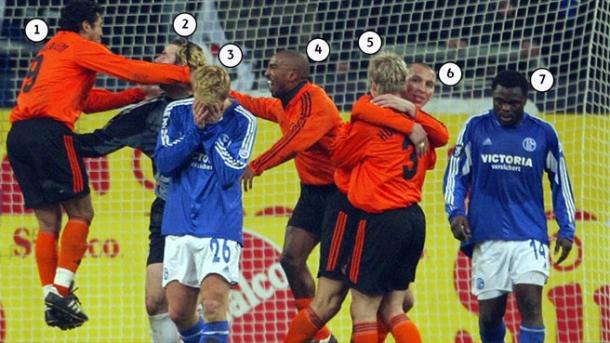 Hanke y Asamoah fueron protagonistas de ese partido de 2005. // (Foto de uefa.com)
