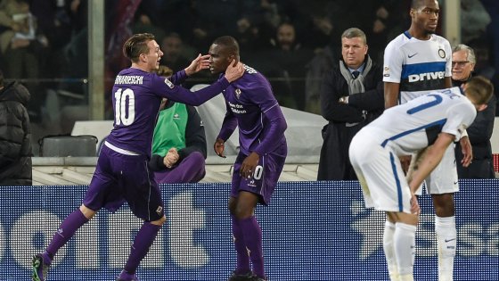 Bernardeschi y Babacar celebran el gol del 2-1 | Foto: La Repubblica