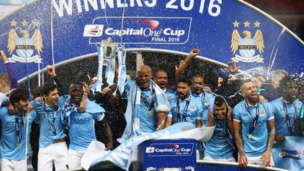 The League Cup at least meant City could boast silverware this year. (Photo: Getty)