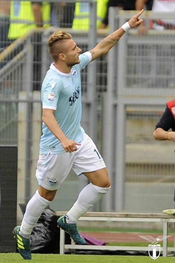 Immobile celebrando un gol esta campaña / Foto: Lazio