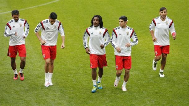 Il Benfica sul prato di Allianz Arena. Fonte: Getty Images.