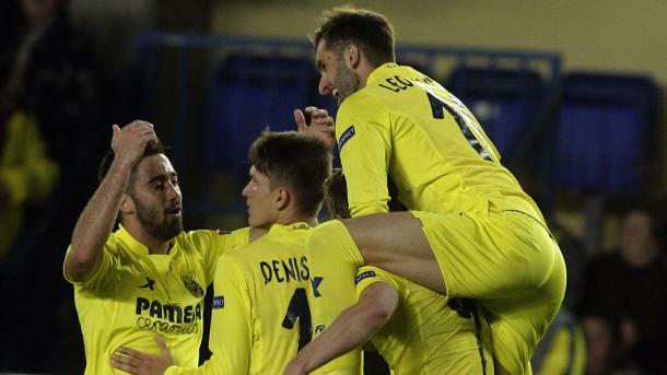 La grande esultanza del Villarreal dopo il 2-1 di Bakambu. Fonte: Getty Images.