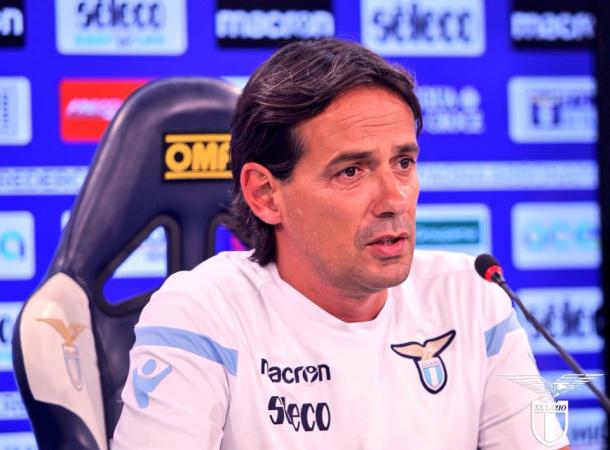 Simone Inzaghi en rueda de prensa previa al derbi / Foto: Lazio