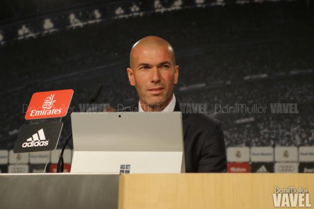 Zidane en rueda de prensa | Foto: Dani Mullor (VAVEL). 