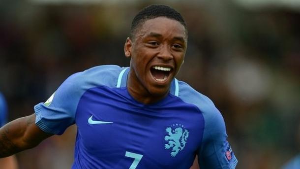 Above: Steven Bergwijn celebrating his first-half goal in the Netherlands 3-1 win over Croatia | Photo: Panoramic
