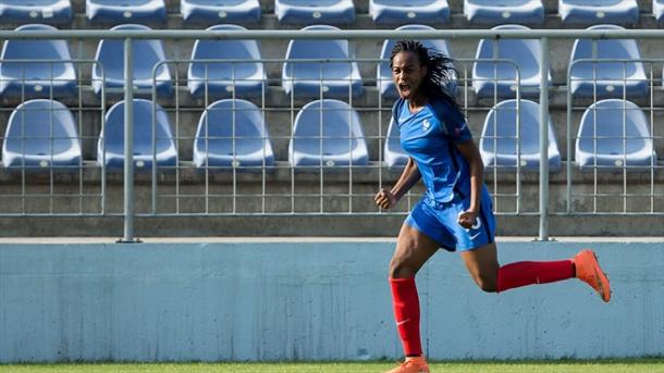 Can Marie-Antoinette Katoto add to her four goals at the tournament so far tomorrow? (Photo: Sportsfile)