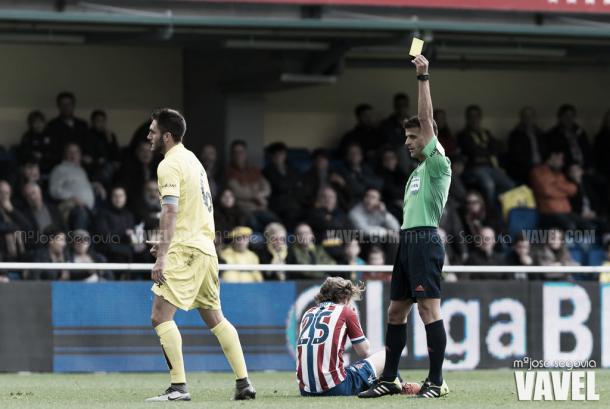 El último encuentro en el que Gil Manzano dirigió al Villarreal fue el 2-0 al Sporting (15-16) | Foto: VAVEL