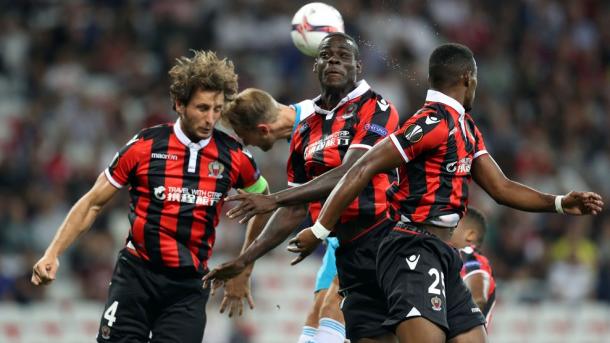 Balotelli was a peripheral figure in the first half. | Photo: UEFA