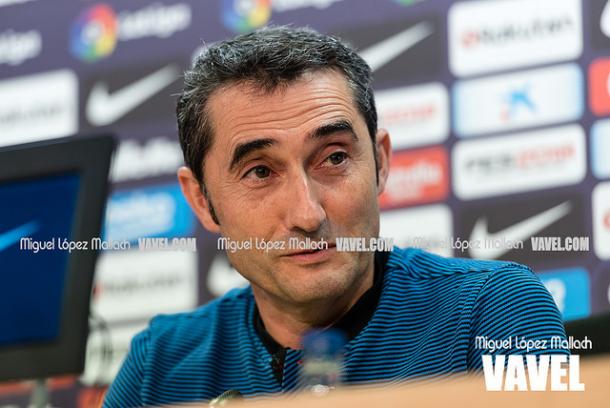 Ernesto Valverde ha atendido a la prensa este viernes antes del viaje a Madrid | Foto: Miguel López Mallach - VAVEL