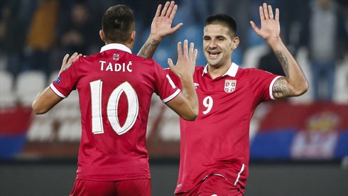 Tadic is by far Serbia's best player at the moment. Photo: Getty.