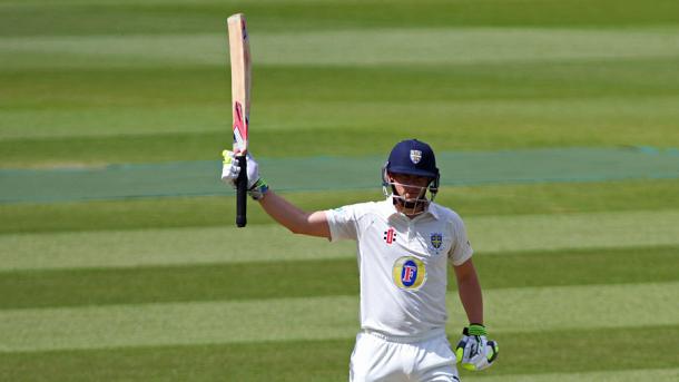 Borthwick celebrates his second century of the game for Durham | Photo: Getty 