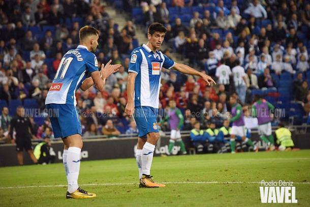 Léo Baptistão y Gerard Moreno. / Foto: Noelia Déniz (VAVEL.com).