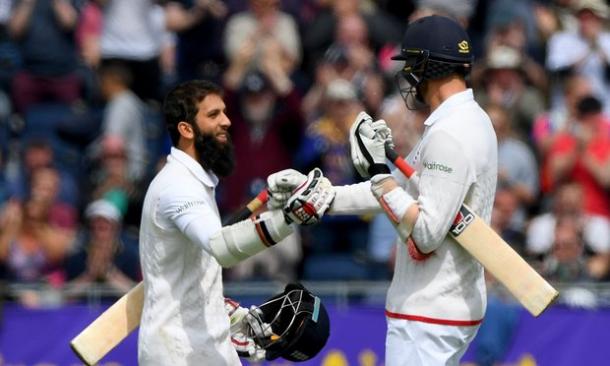 Moeen Ali celebrates his second Test century | Photo: Getty