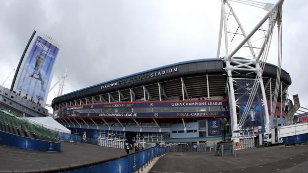 Cardiff y el Millennium Stadium se engalanan para la final. / Foto: uefa.com
