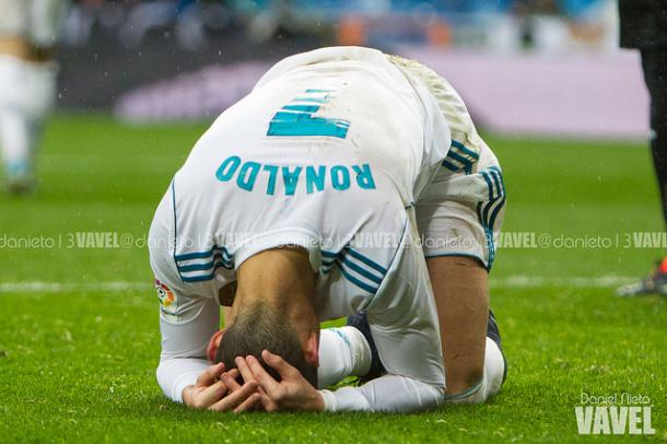 Ronaldo se lamenta durante un partido de la temporada pasada | Foto: Daniel Nieto (VAVEL)