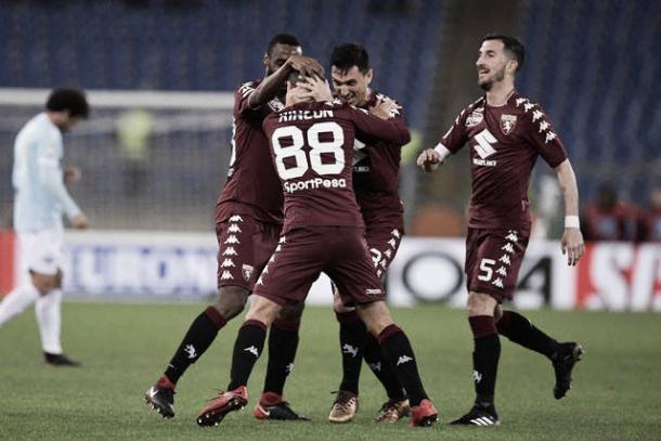 Los jugadores del Torino celebrando un gol ante la Lazio / Foto: Torino
