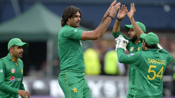 Irfan celebrates getting two early wickets for the visitors | Photo: Getty