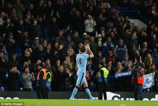 Lampard en su regreso a Stamford Bridge como jugador de Man City | Foto: Getty Images.