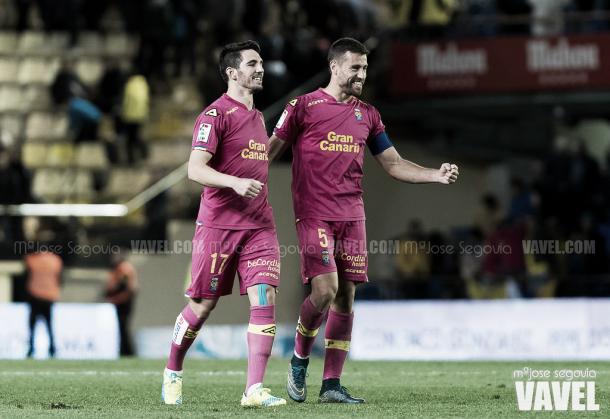 Las Palmas ya vistió una equipación rosa la pasada temporada en El Madrigal | Foto: VAVEL