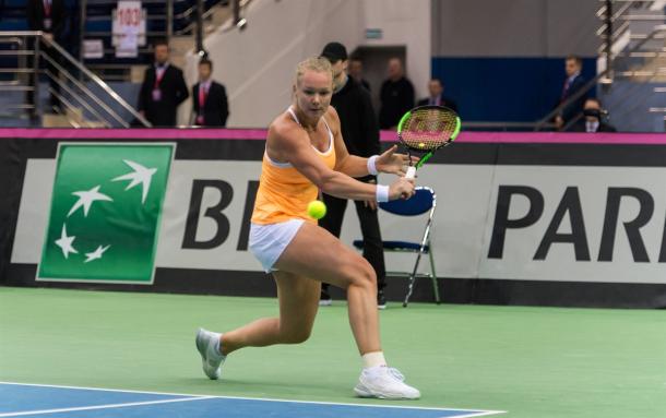 Kiki Bertens last played Fed Cup in 2017, and she will be opening play on the first day of action | Photo: Daniel Kopatsch