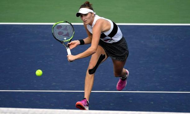 The win over Halep was the key to Vondrousova's success in 2019/Photo: Reuters