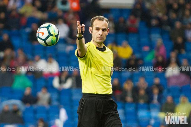 Melero López durante el Real Madrid 3-1 Getafe. / Foto: Daniel Nieto (VAVEL.com).