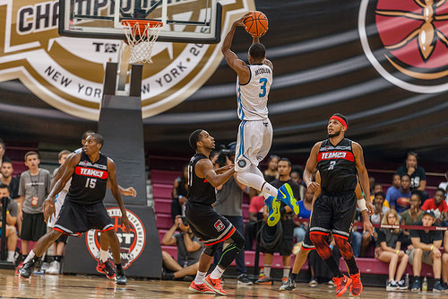 McCollum takes a shot in the 2015 TBT Championship versus Team 23. | Photo: The Basketball Tournament