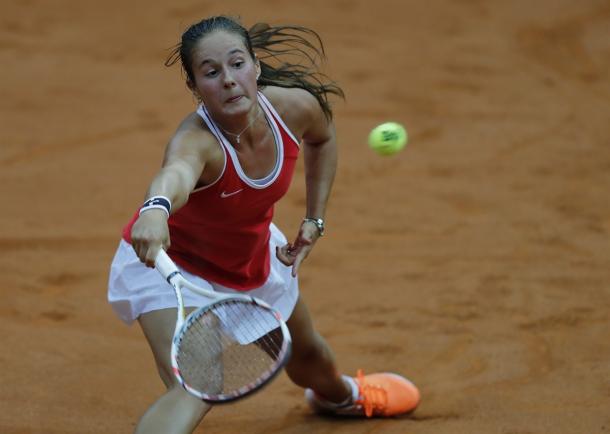 Daria Kasatkina in action during Fed Cup play | Photo: Fed Cup