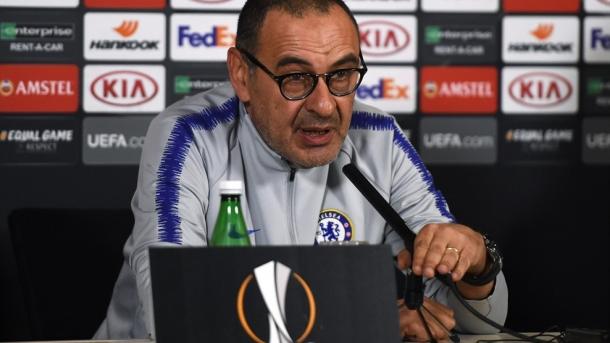 Maurizio Sarri, entrenador del Chelsea. FOTO: UEFA.com