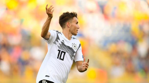 Ojo con el diez de Alemania, el bigoleador ante Rumanía en semis, Waldschmidt / Foto: UEFA