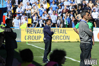 Asier Garitano y Juan Ramón López Muñiz. Foto via: Jesus Troyano