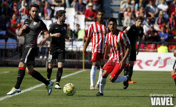 El Bilbao Athletic perdió en el tiempo de descuento ante el Almería | Foto: Almería Juega (VAVEL)
