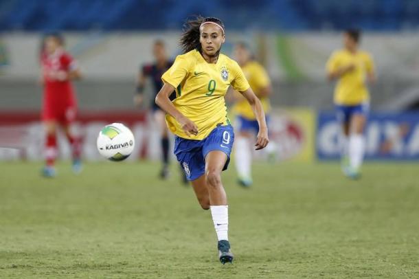 Andressa Alves playing for Brazil | Photo: FC Barcelona