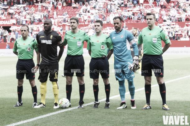 Undiano Mallenco arbitró el Sevilla 1-4 Granada de la pasada campaña | Foto: VAVEL