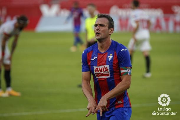 Kike, goleador del Eibar. Foto: La Liga.