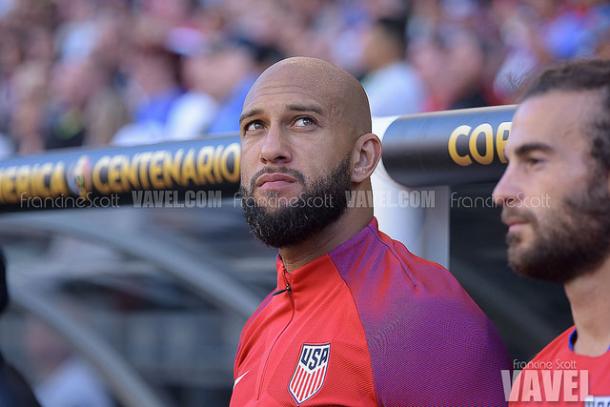 Tim Howard has returned from his injury after three months | Source: Francine Scott - VAVEL USA