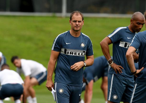 De Boer oversaw his first training session yesterday | Photo: inter.it