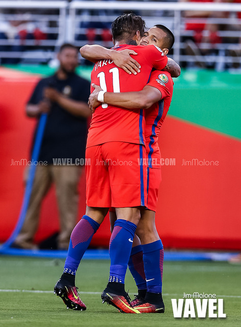 Vargas and Sanchez led Chile's attacking efforts against Mexico, which produced seven goals in the quarterfinal blowout. | Photo: Jim Malone/VAVEL USA