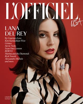 Lana del Rey en portada de la Revista de moda L'Officiel | Fuente: Web oficial de Lana del Rey