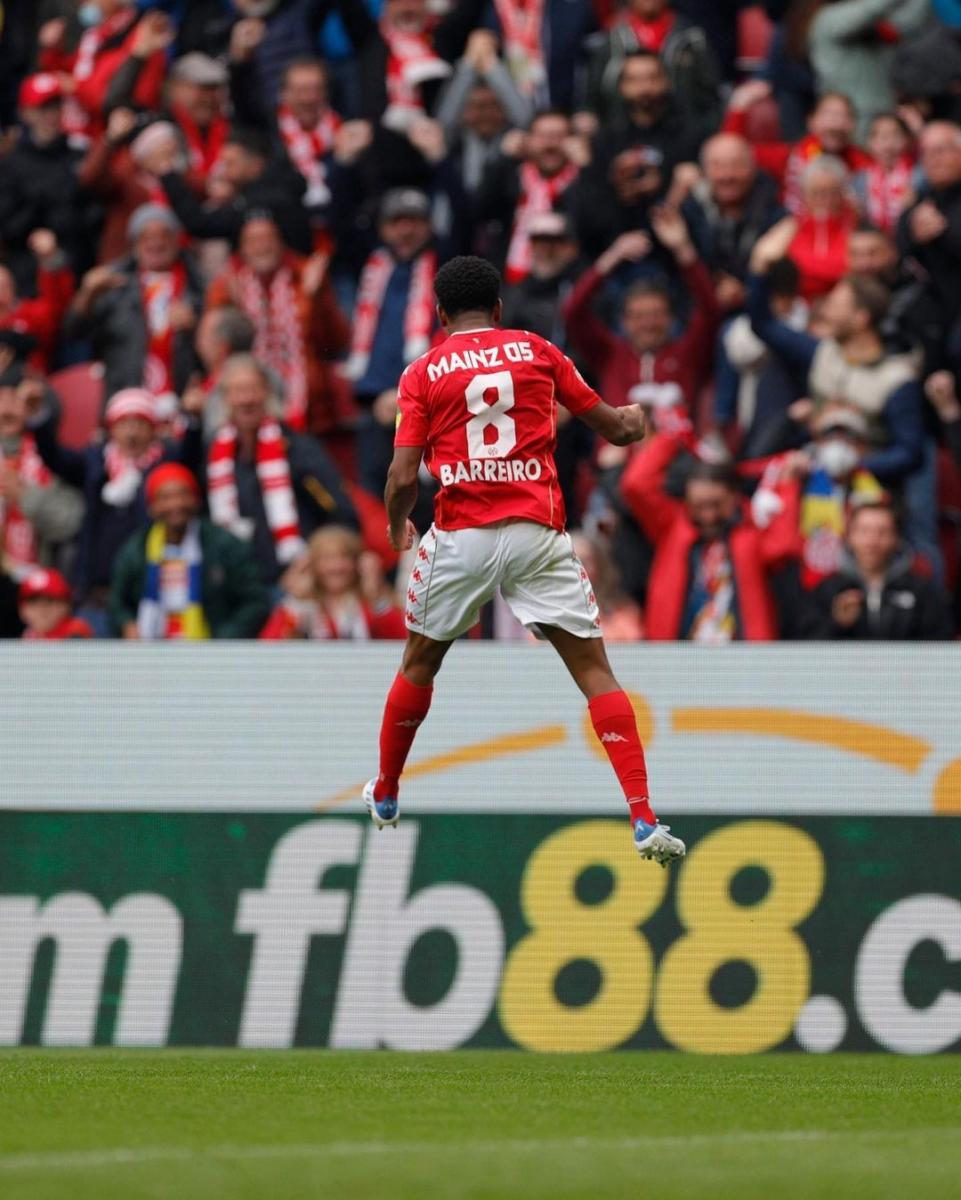Fue el primer gol en la Bundesliga para Barreiro Martins / Foto: @1fsvmainz05
