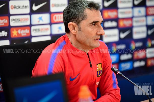 Valverde en rueda de prensa | Foto: Beto, VAVEK
