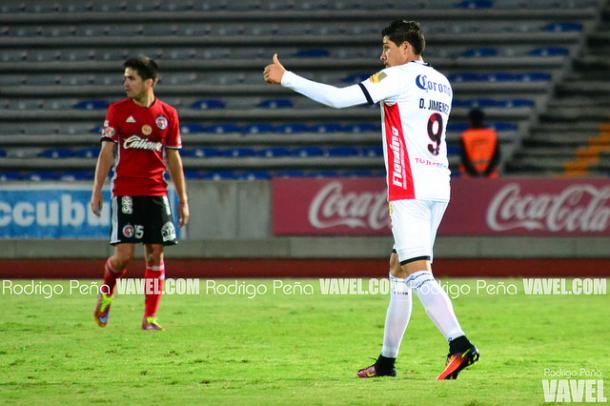 Diego Jiménez en festejo de gol | Foto: Rodrigo Peña VAVEL