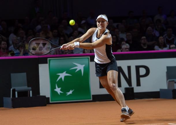 Angelique Kerber struggled to find rhythm in the match | Photo: Paul Zimmer / Fed Cup