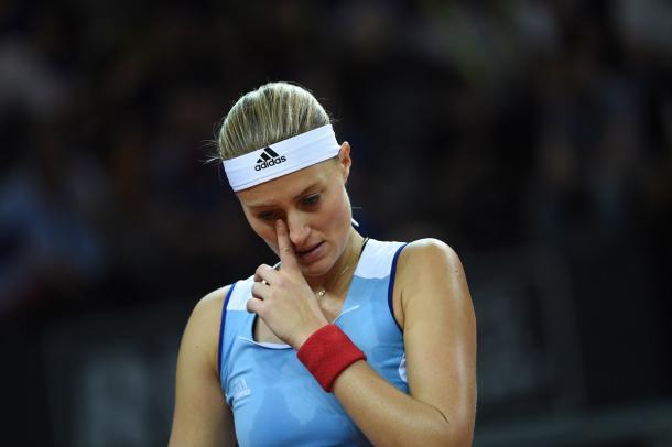 Kristina Mladenovic was unable to produce her best tennis during the match | Photo: Corinne Dubreuil / Fed Cup