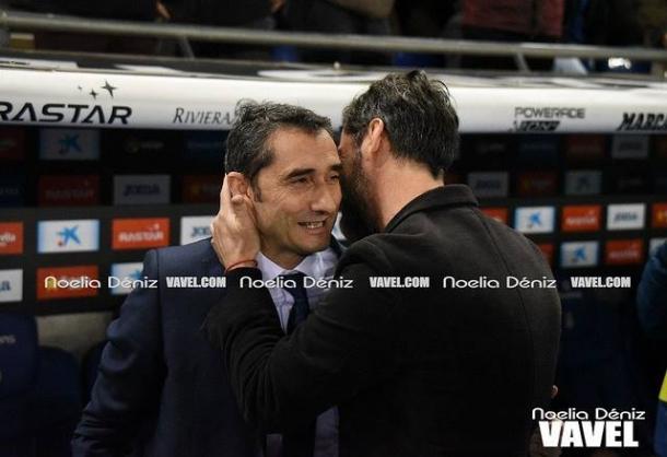 Ernesto Valverde y Quique Sánchez Flores | Foto: Noelia Déniz - VAVEL