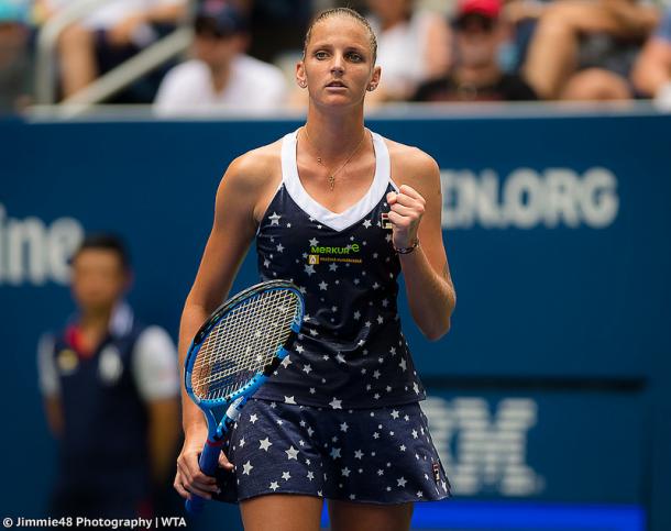 Pliskova is looking to break through to the semifinals of Wuhan for the first time in her career. Photo credit: Jimmie48 Tennis Photography.