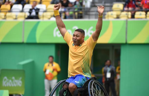 Rodrigues celebra a vitória/ Foto: Cleber Mendes/MPIX/CPB